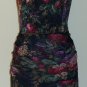 Monsoon Twilight Green Floral Print Dress Size S