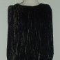 Vintage Black and Gold Metallic Tunic Disco Dress Size 12