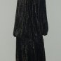 Vintage Black and Gold Metallic Tunic Disco Dress Size 12