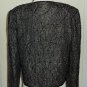 Chaudry Black and Sliver Beaded Cocktail Jacket