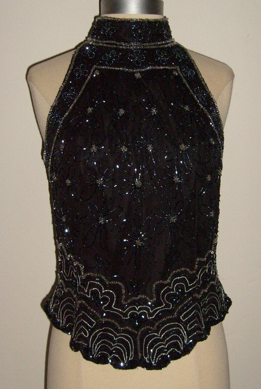 papell boutique beaded top