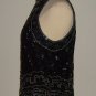 Papell Boutique Evening Beaded Silk Halter Top: Size M