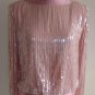 Talbots Petite collection Pink Sequins Blouse