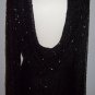 Vintage Black Beaded Evening Gown by SWEELO ~ Size M (10-12)
