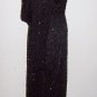 Vintage Black Beaded Evening Gown by SWEELO ~ Size M (10-12)