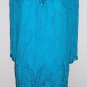 Nightline Turquoise Beaded Sequined Dress Size 8