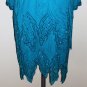 Nightline Turquoise Beaded Sequined Dress Size 8