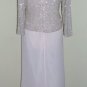 Chadwick’s Beige Beaded Evening Gown Size L (14)