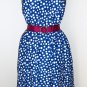 Signature Collection by Vicki Wayne Blue Polka Dot Dress Size 14p