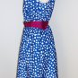 Signature Collection by Vicki Wayne Blue Polka Dot Dress Size 14p