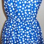 Signature Collection by Vicki Wayne Blue Polka Dot Dress Size 14p