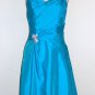 Strapless Teal Cocktail Dress Size S