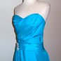 Strapless Teal Cocktail Dress Size S
