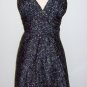 Express Black Halter Silk Dress Size 6