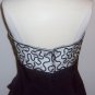 Vintage Black & White Strapless Cocktail Dress by A. J. Bari Size 8