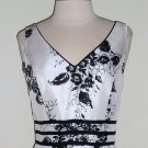 Dressbarn Black and white Floral Print Dress Size 6