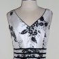 Dressbarn Black and white Floral Print Dress Size 6