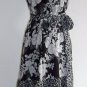 M.S.K Black & White Floral Chiffon Dress Size 10