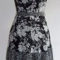 M.S.K Black & White Floral Chiffon Dress Size 10