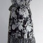 M.S.K Black & White Floral Chiffon Dress Size 10