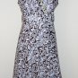 Robbie Bee Brown and White Floral Print Dress Size 12Petite