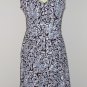 Robbie Bee Brown and White Floral Print Dress Size 12Petite