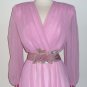 Vintage Pink Chiffon Dress by Nah Nah Collection Size 10