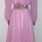 Vintage Pink Chiffon Dress by Nah Nah Collection Size 10