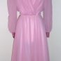 Vintage Pink Chiffon Dress by Nah Nah Collection Size 10