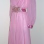 Vintage Pink Chiffon Dress by Nah Nah Collection Size 10
