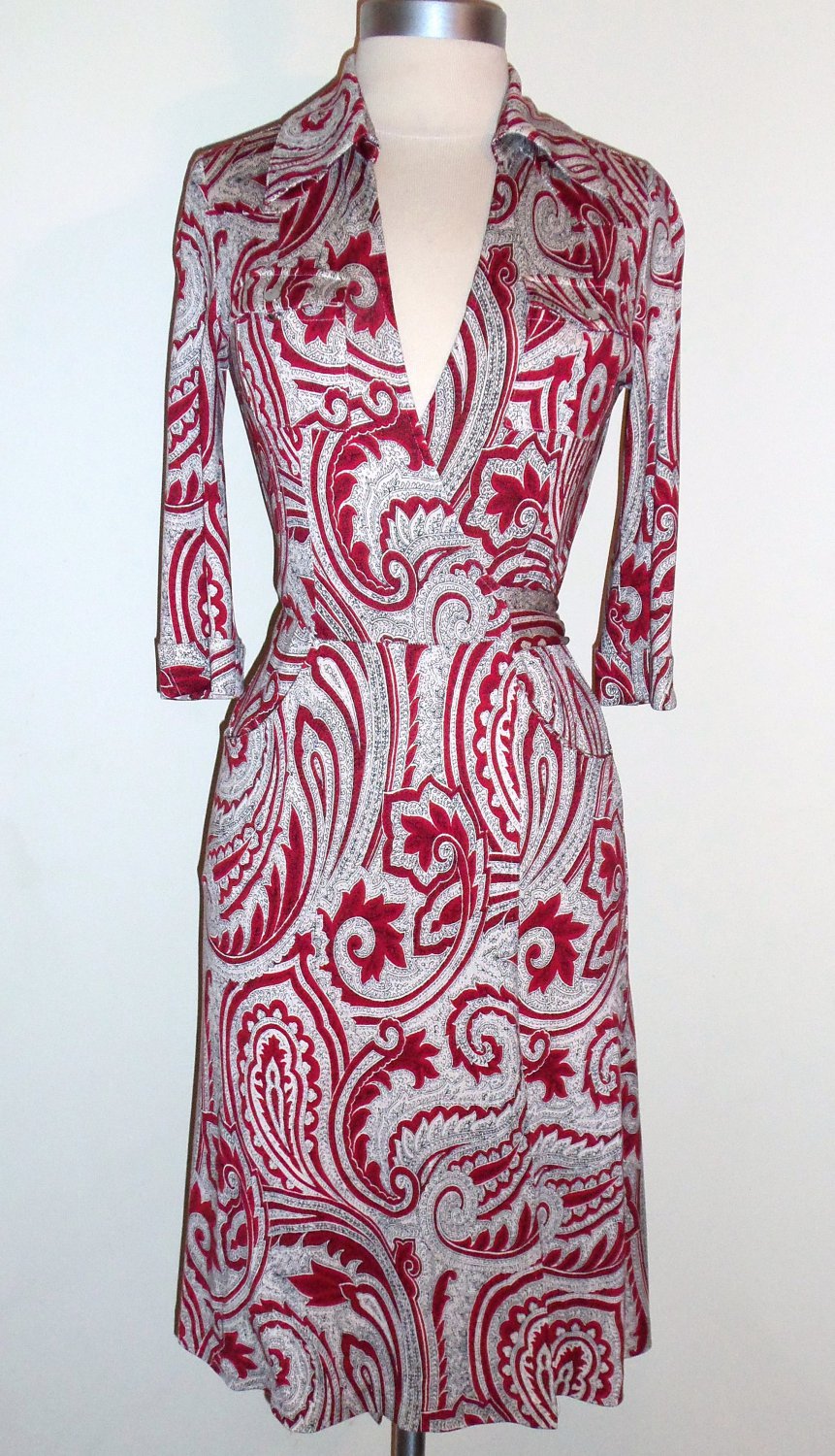Vintage Floral Print Wrap Dress by Diane von Furstenberg Size 2 - SOLD