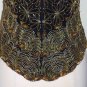 Laurence Kazar Gold Beaded Halter Blouse Size Petite M