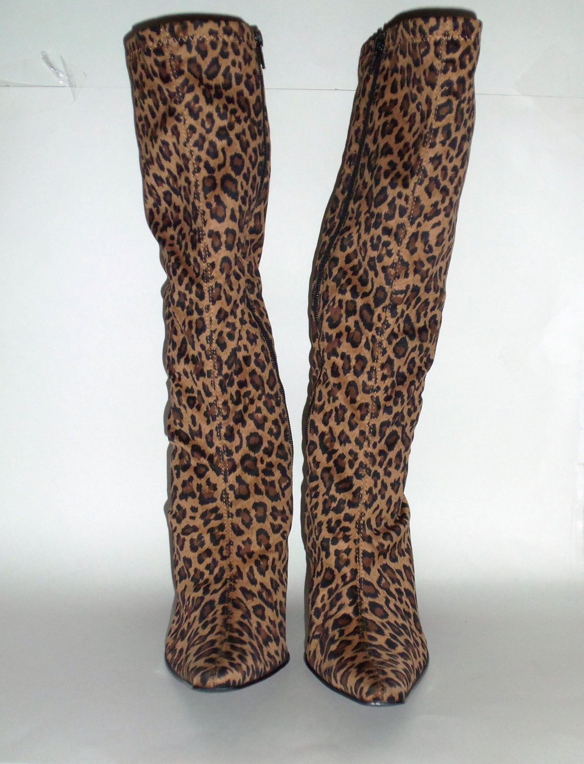 Baker Cougar Leopard Boots Size 8.5B