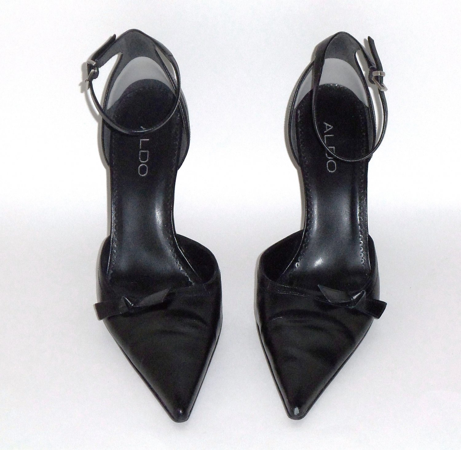 black ankle strap