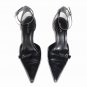 ALDO Black Ankle Strap Stilettos Heels Size 40 (9&Acirc;&frac12;)