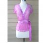 Sweet by Miss Me Pink Wrap Silk Top Size M