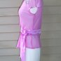 Sweet by Miss Me Pink Wrap Silk Top Size M