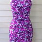 Charlotte Russe Ruched Floral Print Dress Size 10