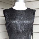 Antonio Melani Floral Print Faux Leather Dress Size 6
