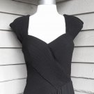 Leslie Fay Vintage Faux Wrap Draped Dress Size 6
