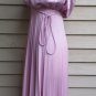 Vintage 1970s Rose Pink Accordion Pleated Dress Size 6