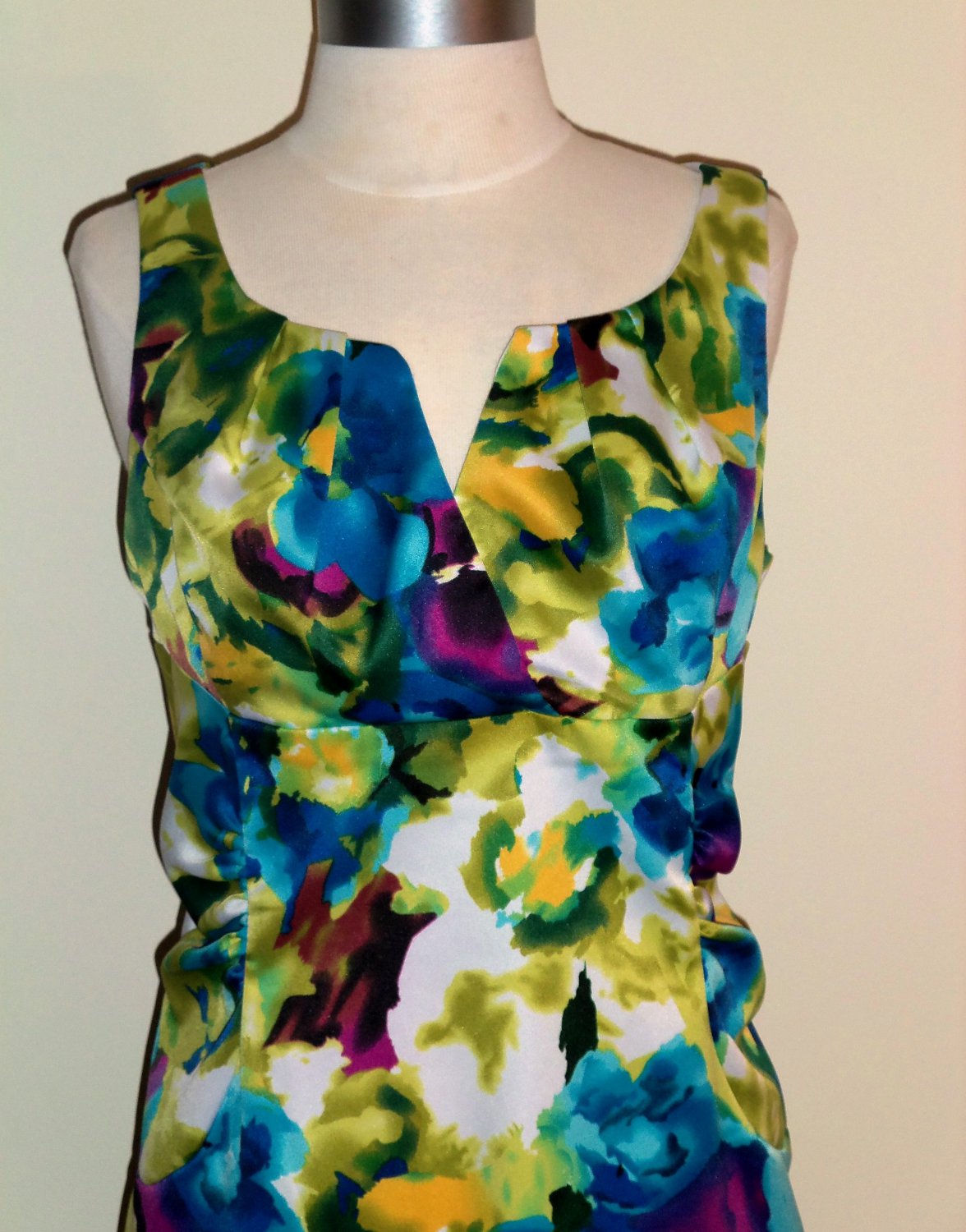 Ronni Nicole Watercolor Floral Print Dress Size 12