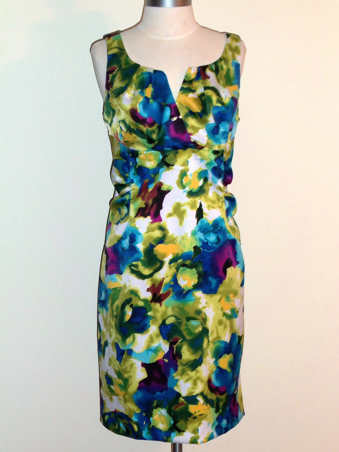 Ronni Nicole Watercolor Floral Print Dress Size 12