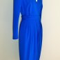 Miss Elliette Cobalt Blue Vintage Dress Size 6