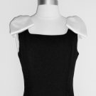 Late Edition Ltd. Black Dress with White Bows - Size 8 (Vintage)