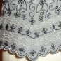 PAPELL BOUTIQUE Evening Gray Beaded Blouse Size L