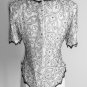 LAURENCE KAZAR Off White Beaded Blouse Size M