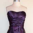 Bill Levkoff Strapless Eggplant Sample Dress Size 10
