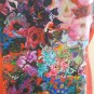Cynthia Rowley Watercolor Floral Print Red Dress Size 12