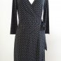 Ann Taylor Loft Polka Dot Wrap Dress Size 6